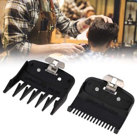 Guía de peine de cortapelos, 2 piezas El juego de peine de cortapelos incluye 2 peines de guía de fijación de plástico con longitudes de corte de 1.5 mm y 4.5 mm