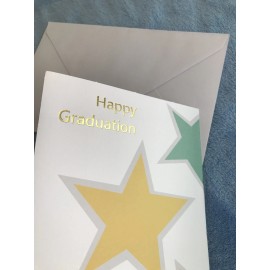 Premium Greetings Happy Graduation card Stars Graduation More than a Word Achievement Friends