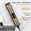 Hatteker Beard Trimmer Kit Professional Barber Zero Gap T Blade