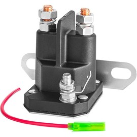 12V Starter Solenoid with Control Wire Compatible with Trombetta Hustler Zero Turn Lawn Mower Replaces Starter Relay Solenoid Part 030817 832-1211-210