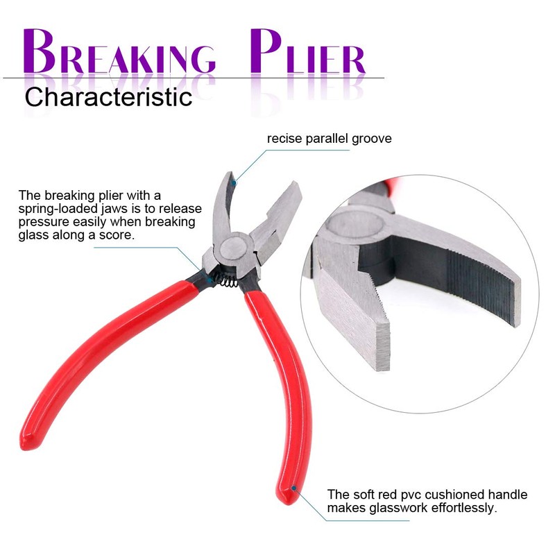 Swpeet 2-in-1 Heavy Duty Breaker Pliers Kit with Rubber Tips,
