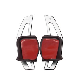 NDDHH Steering Wheel Shift Paddle For Volkswagen VW Tiguan Golf MK6 GTI Jetta MK5 Passat B6 CC Scirocco R36 R20 Steering Wheel Aluminium Shift Paddles (Color : Silver)
