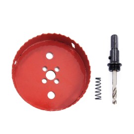 LAIWEI Hole Saw, Electric Drill Tool, For Drilling Holes in Wood, Thin Metal Sheets, Aluminum Frames, PVC and Other Materials, Cutting Diameter 4.1 inches (105 mm)