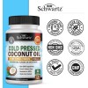 BioSchwartz Coconut Oil Capsules 2000mg - Organic Pure Extra Virgin