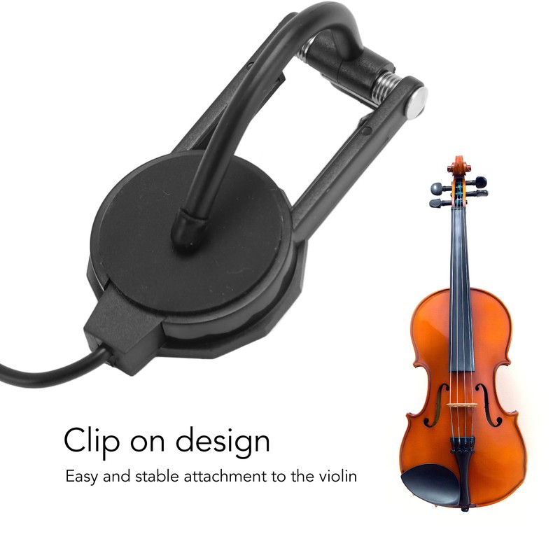 Violin Pickup Professional High Sensitivity 6mm Jack Compact Portable Clip