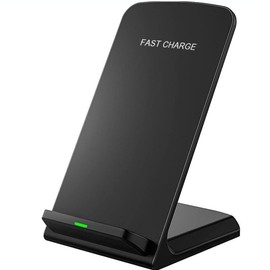 UrbanX Q-740 Wireless Charger Stand, Qi-Certified for Ulefone Power Armor 13, 10W Fast-Charging (No AC Adapter) - Black