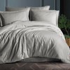 Hafaa Single Duvet Cover Set Hotel Quality Stripes Satin Bedding