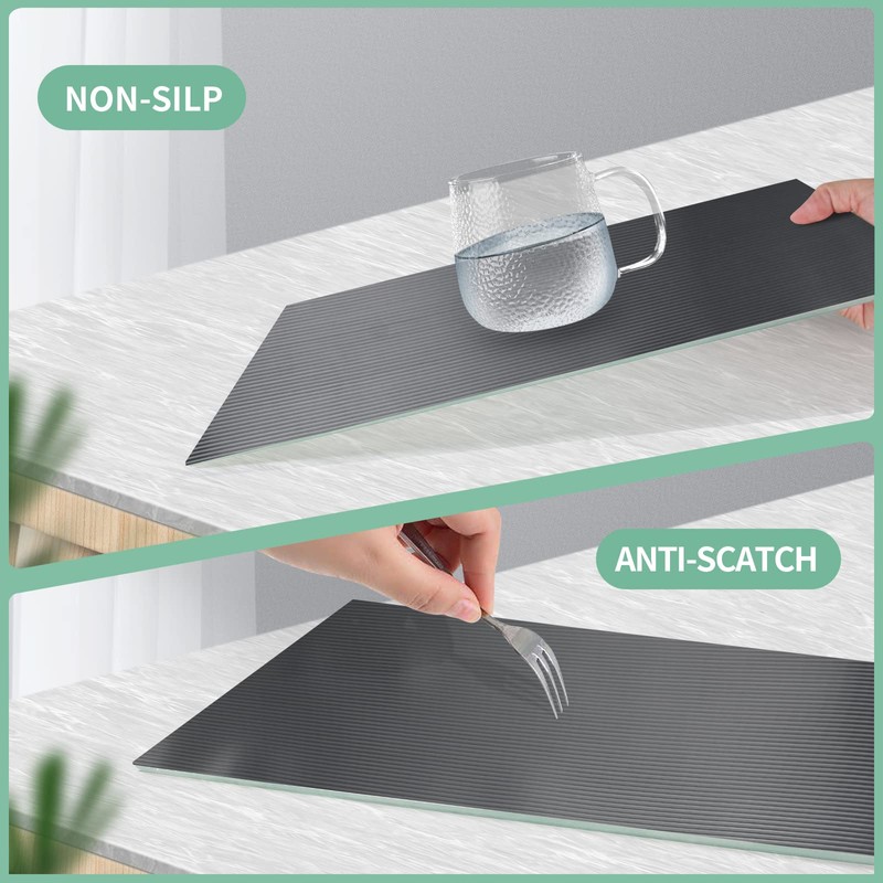 Origuuds Drawer Mat, Eva Waterproof Kitchen Drawer Mats, Non-Slip Mat