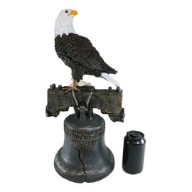 Ebros Independence Day American Patriotic Glory Bald Eagle Liberty Bell Statue