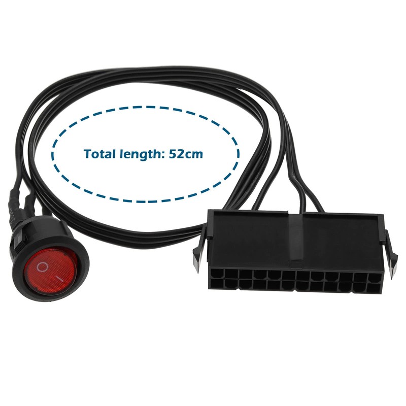 Create idea 20/24-Pin ATX/EPS Power Switch Cable 24 Pin ATX