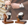 Papten Solid Wood Single Watch Display Stand for Men Jewelry