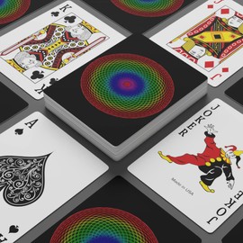 Brian Bula Circle Rainbow Playing Cards Rainbow Art Poker Cards