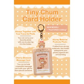SanrioOriginal Card Holder Keychain (Japan Import) - Includes Cherry Blossom Message Card ([NEW] Tiny Chum)