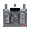 Falaku Hanging Bedside Caddy,Bedside Organizer Caddy for Bed Rails(4 Pockets-Grey)