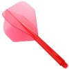 Condor Dart Flights Zero Stress Standard No. 2 Transparent Red