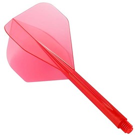 Condor Dart Flights Zero Stress Standard No. 2 Transparent Red Long