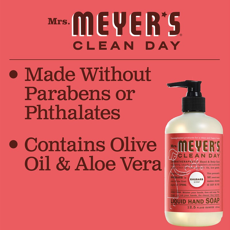 MRS. MEYER'S CLEAN DAY Hand Soap, Made with Essential Oils,
