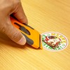 100Pcs Plastic Razor Blade Scraper with Retractable Blade: Without Damaging