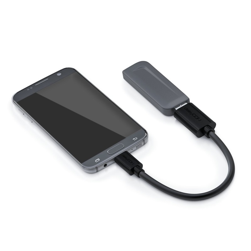 deleyCON 0,2m USB 2.0 High Speed OTG Adapter - USB
