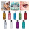 9pz Body Glitter Maquillaje Cabello Cuerpo Brillos Colores