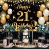 Yontree Happy 21st Birthday Banner - Gold 1.1 x 1.8m