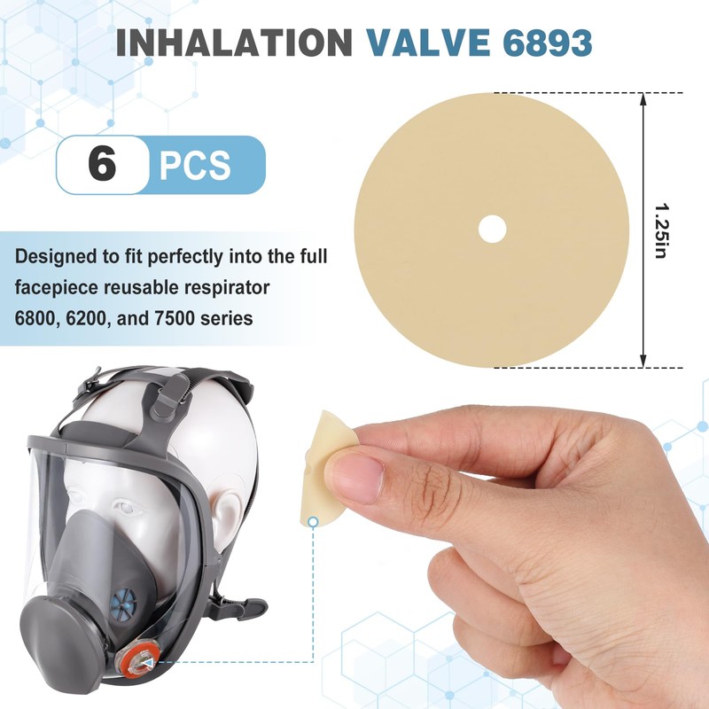 18 Pcs Half and Full Face Respirator Mask Replacement Parts