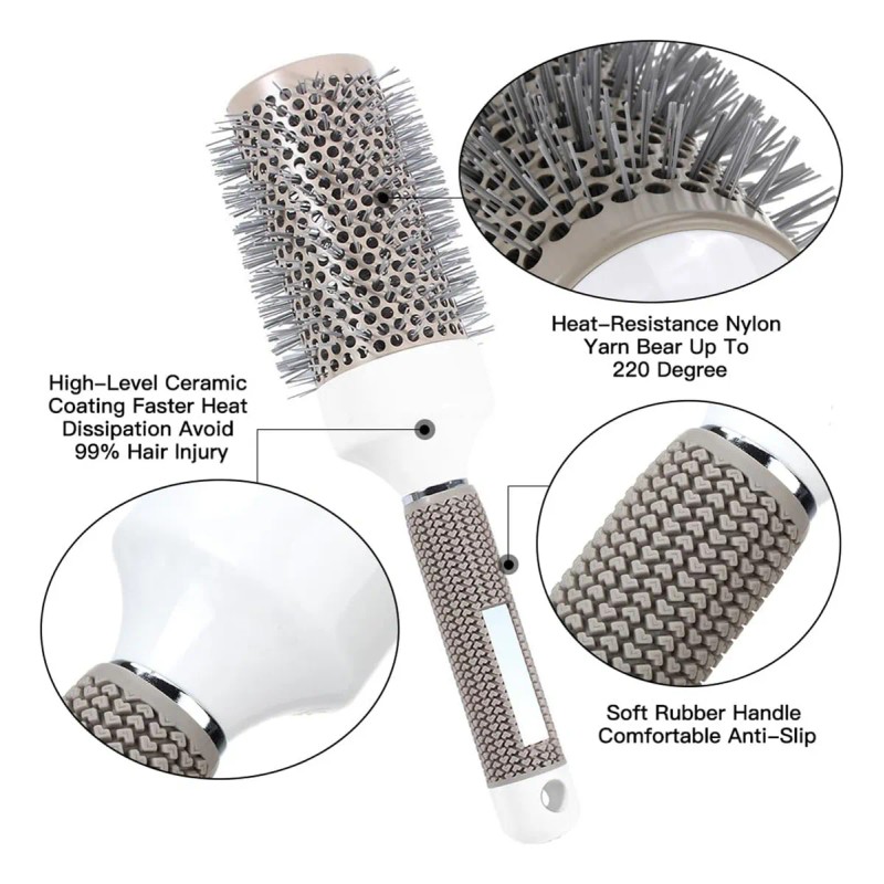 Set 11 Cepillo Cabello Ventilado Cerámica Térmico Brushing