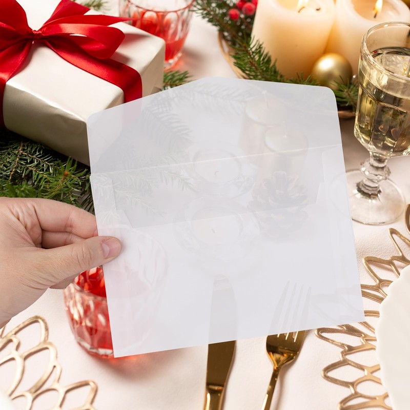 100 Pcs Glassine Envelopes 7 x 10 cm Small Envelopes,