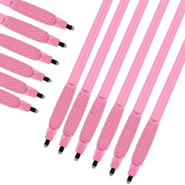 Guapa 18U Shape Disposable Microblading Pen with 0.15mm Needle Blades with Pigment Sponge Eyebrows Permanent Makeup Tools (10pcs 0.15mm U18 Pens)