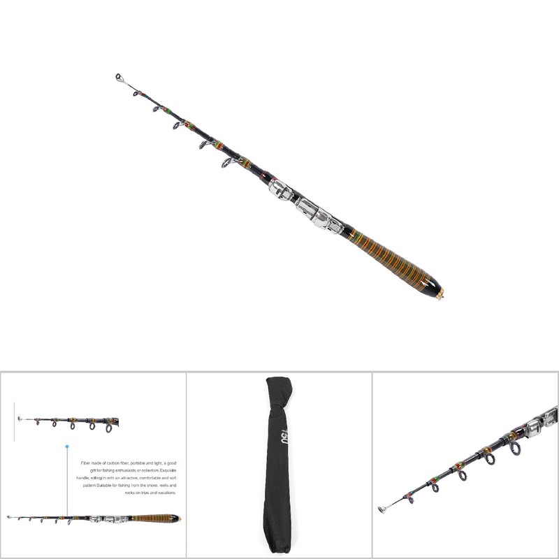 Fishing Rod Telescopic Carbon Sea Rod Portable Spinning Hand Fishing