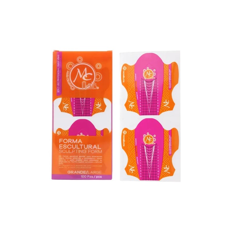 Mc Nails, 100 Formas Esculturales Grandes Para Uña Acrílica