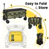 Sekey 48''L Collapsible Foldable Extended Wagon with 440lbs Weight Capacity,