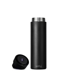 Welly UV Traveler 20oz | Vacuum Insulated & Infusing Stainless Steel Water Bottle | Triple Wall, Wide Mouth, BPA Free … (Black)
