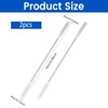 2Pcs Stainless Steel Lab Spatula, Micro Square/Round End Spatula, Lab