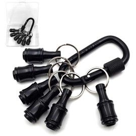 6Pcs 1/4 Inch Bit Holder Shank Screwdriver Bits Holder with Right Angle Drill Keychain Extension Quick Change Lightweight Portable Drill Bit Hex Shank Bit Holder Keychain Gadgets