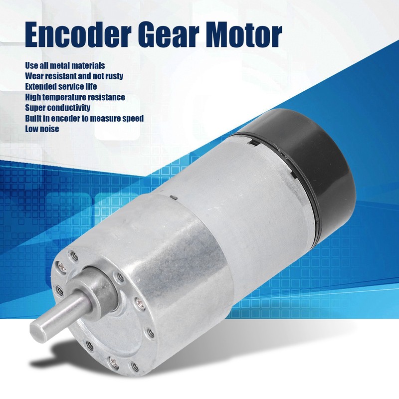 JGB37‑3530 DC12V Encoder Metal Gearmotor Speed Reduction High Torsion Encoder