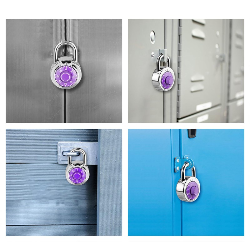 HZSY Combination Padlock 1 Pack, Fixed Dial Combination Padlock with