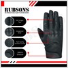 RUBSONS HKRG Men's Touch Screen Leather Motorcycle Biker Gloves (S)