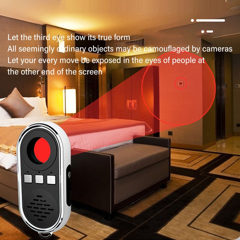 Infrared Camera Detector Audible Visual Alarm Wireless LED Anti Spy