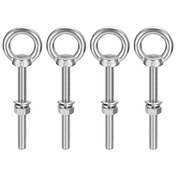 Sourcing Map M8 x 70mm Lifting Eye Bolt Set -