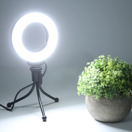 Mini SelfieLight with Tripod, USB Fill Lamp, 48 LEDs, 3 Lighting Modes, 11- Brightness, for Photography, Vlogging