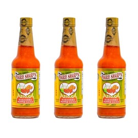 Marie Sharp’s Fiery Hot Habanero Pepper Sauce, 10 oz – Extra Hot Belizean Hot Sauce with Intense Heat & Flavor – All-Natural, Gluten-Free (Pack of 3)