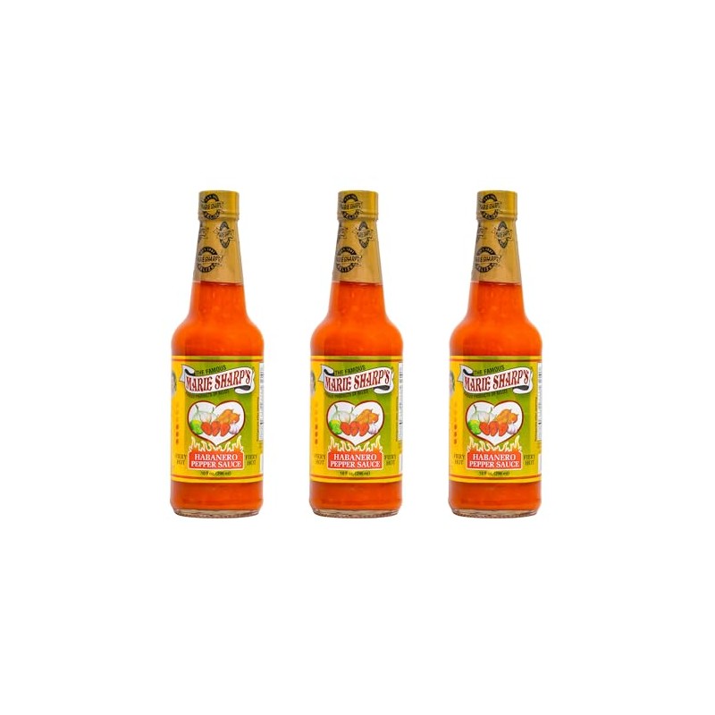 Marie Sharp’s Fiery Hot Habanero Pepper Sauce, 10 oz –