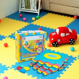 Interlocking Baby Foam Floor/Play Mats - Soft Play Equipment for Toddlers; Indoor/Outdoor Kids’ Activity/Safety Mats in Multiple Exquisite Colours
