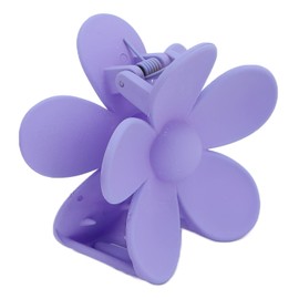 CHICIRIS Hair Clips, Flower Hair Clips, Flower Hair Clip, Matte Surface, Lightweight Plastic Jaw Clip for Women, Girls, Headwear (Light Purple)