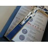 10.004.21 Blue Cross Gold Blue San Benedict 20cm Enamel with