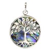 I-be, Paua Shell Abalone Pendant Tree of Life 925 Silver