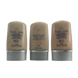 COVERGIRL 3 PACK CoverGirl CG Fresh Look Oil-Free Makeup 305 IVORY Shade Original Vintage