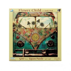 SUNSOUT INC - Flower Child - 500 pc Jigsaw Puzzle by Artist: Sandy Lloyd - Finished Size 19" x 19" - MPN# 41801