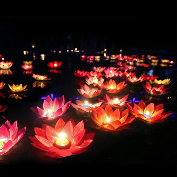 Toner Depot Water Floating Candle Lanterns for Praying - Set